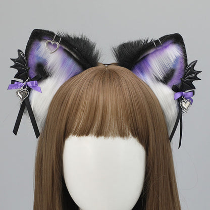 Lolita Gothic Purple Ear Headband